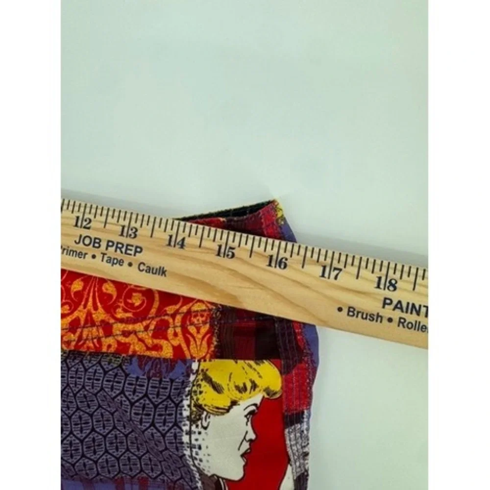 Lost Enterprises Board Shorts‎ Mens 32 Y2K Multicolor Patchwork Graphic Surf